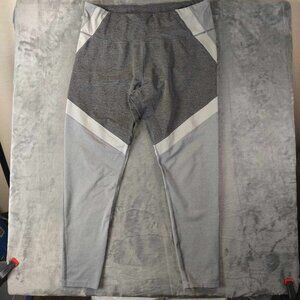 Old Navey Women 2X Go-Dry Plus Size‎ Workout Grey Colorblock Gym Modest Leggings